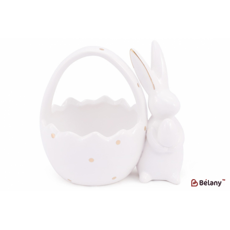 Керамическая конфетница  15.5 см  "Cute bunny" , белый