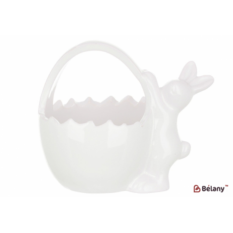 Керамическая конфетница 14 см "White Rabbit" , белый