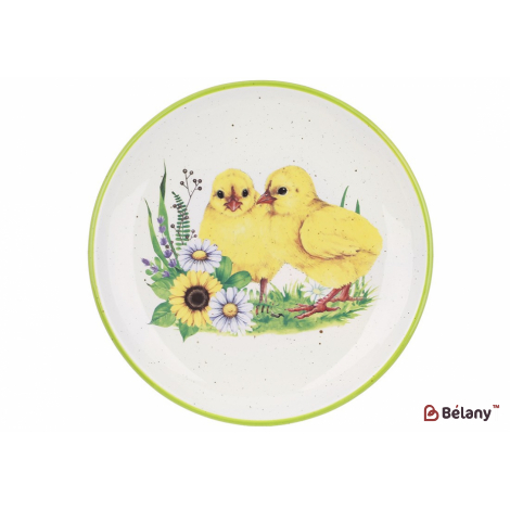 Керамическое блюдо 24.2 см "Sunny chicken" , белый