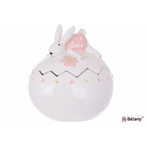 Керамічна банка 500 мл "Easter palette", білий