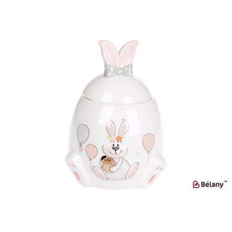 Керамическая банка 450 мл "Merry fellow" ,белый