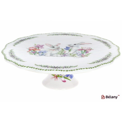 Фарфорова підставка для торта 25 см "Luxi", білий.
