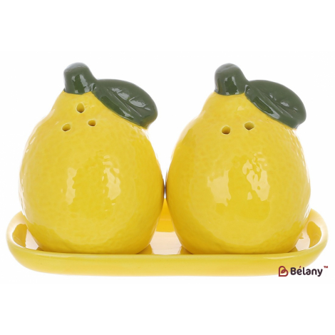Керамический набор для специй 8 см " Juicy" солонка, перечница на подставке