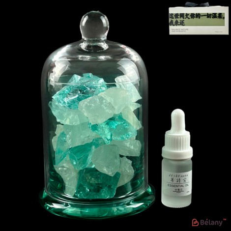 Диффузор с кристаллами и эфирным маслом freesia "Lumina" green flourite