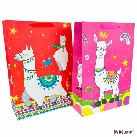 Подарочный пакет "Hello Llama" L микс