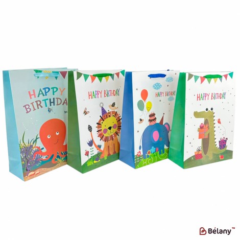 Подарочный пакет "Leo" L микс