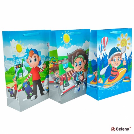 Подарочный пакет "Kids joys" L микс