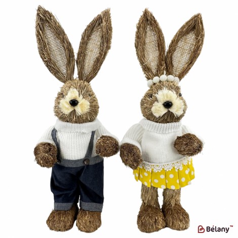 Соломенные пасхальные фигуры "Easter" 2 шт.