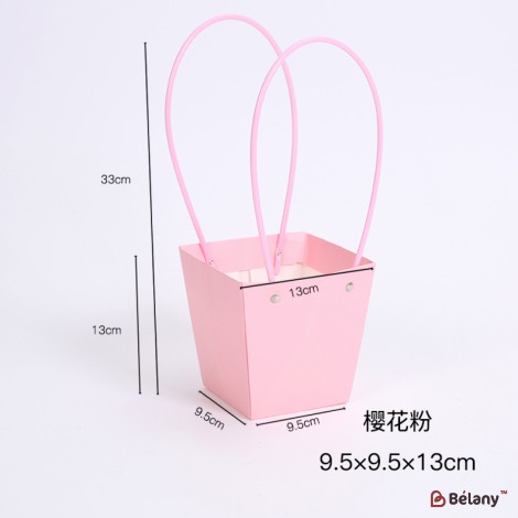 Сумка для цветов "Gentle" розовая M