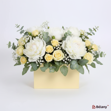 Сумка для цветов "Gentle"  кремовая L