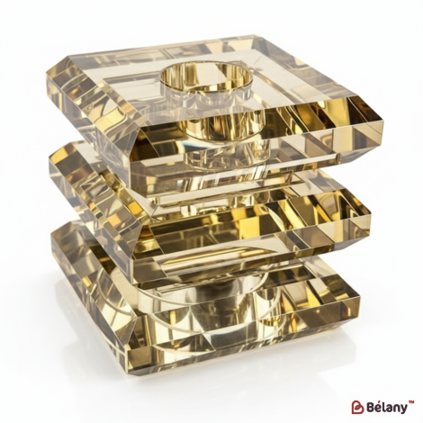 Подсвечник стеклянный "Bellows" S