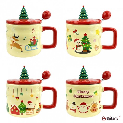 Набор из 4 кружек "Holiday" 380мл