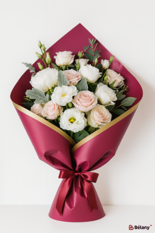 Плотная калька для цветов "Золотой кант" #011