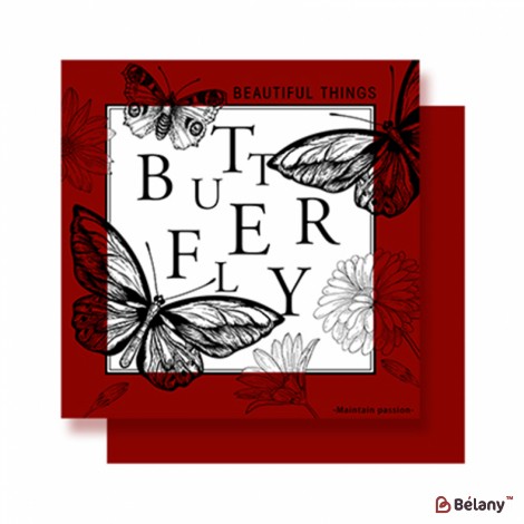Плотная калька для цветов "Butterfly" #012