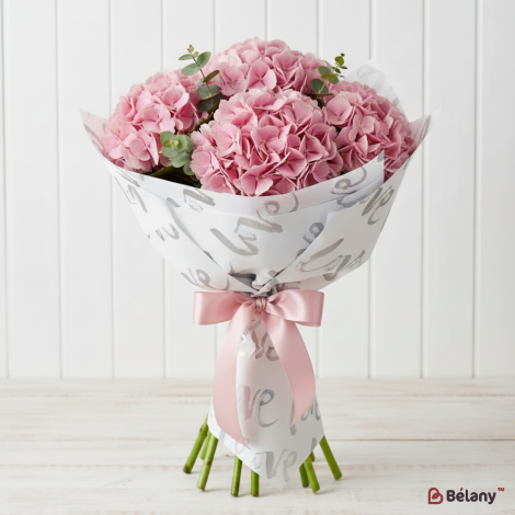 Пленка для цветов "Graffiti hearts" #01