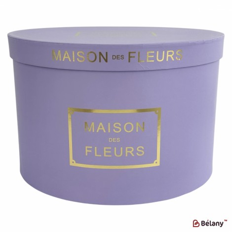 Круглая коробка "Maison Fleurs" лиловая