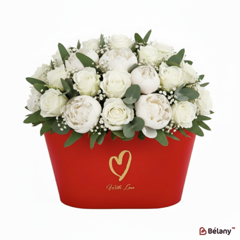 Сумка для цветов "Tiny Bag" красная