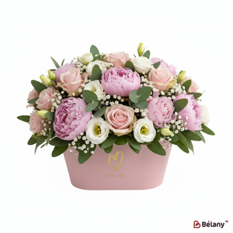 Сумка для цветов "Tiny Bag" розовая