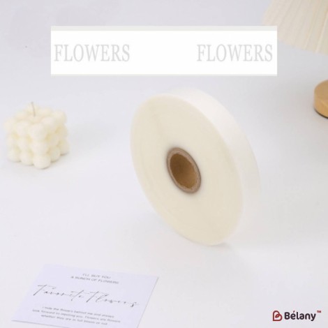 Силиконовая лента серебро "Flowers"