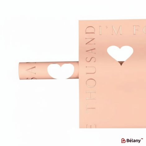 Пленка для цветов "Gold heart" #01