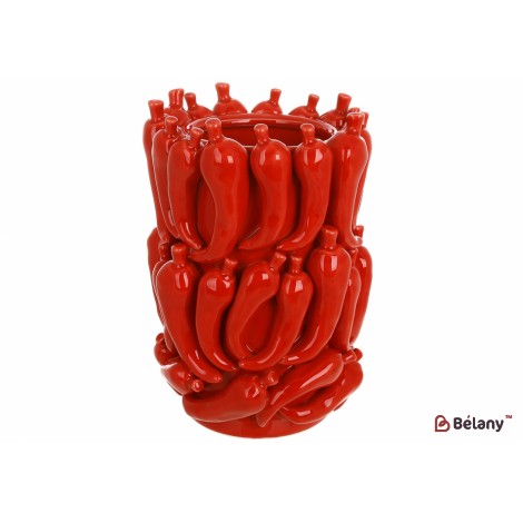Ваза порцелянова Pepper D15*22см
