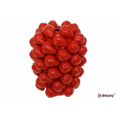 Ваза порцелянова Strawberry D22*32см