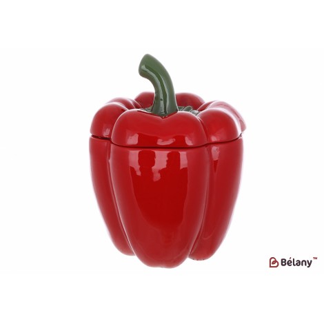 Банка керамическая "Pepper" 1.2л, цвет - красный