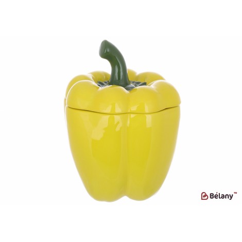 Банка керамическая "Pepper" 550мл, цвет - желтый