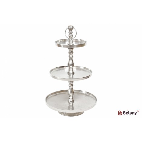 Подставка трехъярусная 75см, цвет – серебро