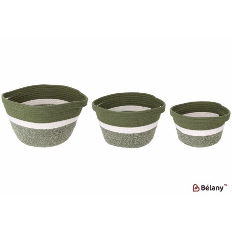 Набор плетеных корзин (3шт) для хранения, размер: 26*15см, 30*17см, 31*29см