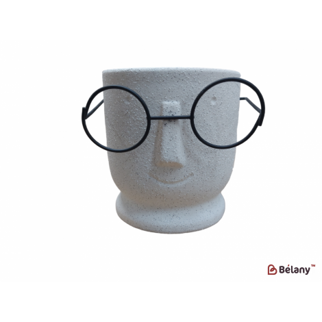 Керамическая ваза "Glasses" белая 42-41