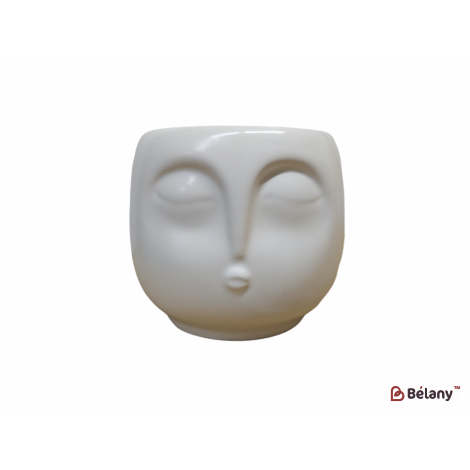Керамическая ваза "Visage" белая 47-17