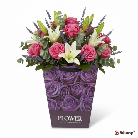 Сет із двох пакетів для квітів "Flower #1" бузкові