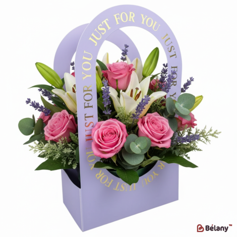 Набір з 10 фіолетових пакетів "Handy" 22x12x38