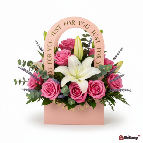 Набір з 10 рожевих пакетів "Handy" 22x12x38