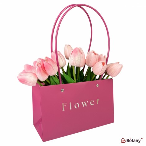 Набір із 10 вишневих пакетів "Flowers №3" 22x10,5x13,5