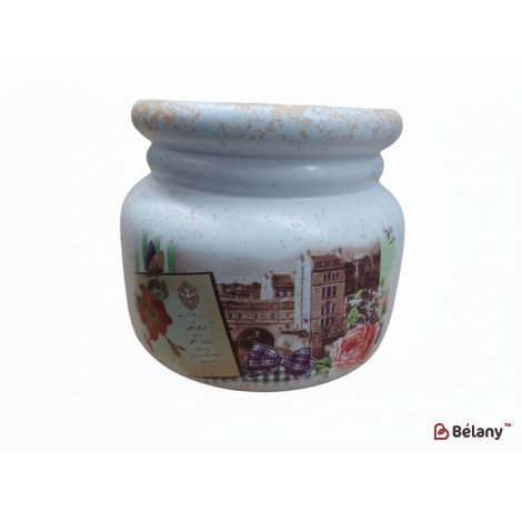 Керамический вазон "Городской пейзаж" 42-49