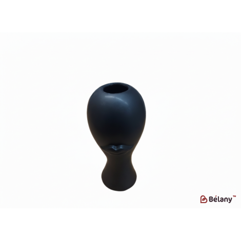 Керамическая ваза "Lips" черная S 42-17