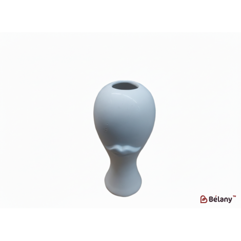 Керамическая ваза "Lips" белая S 42-18