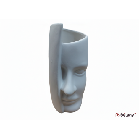 Керамическая ваза "Face" белая L 42-10