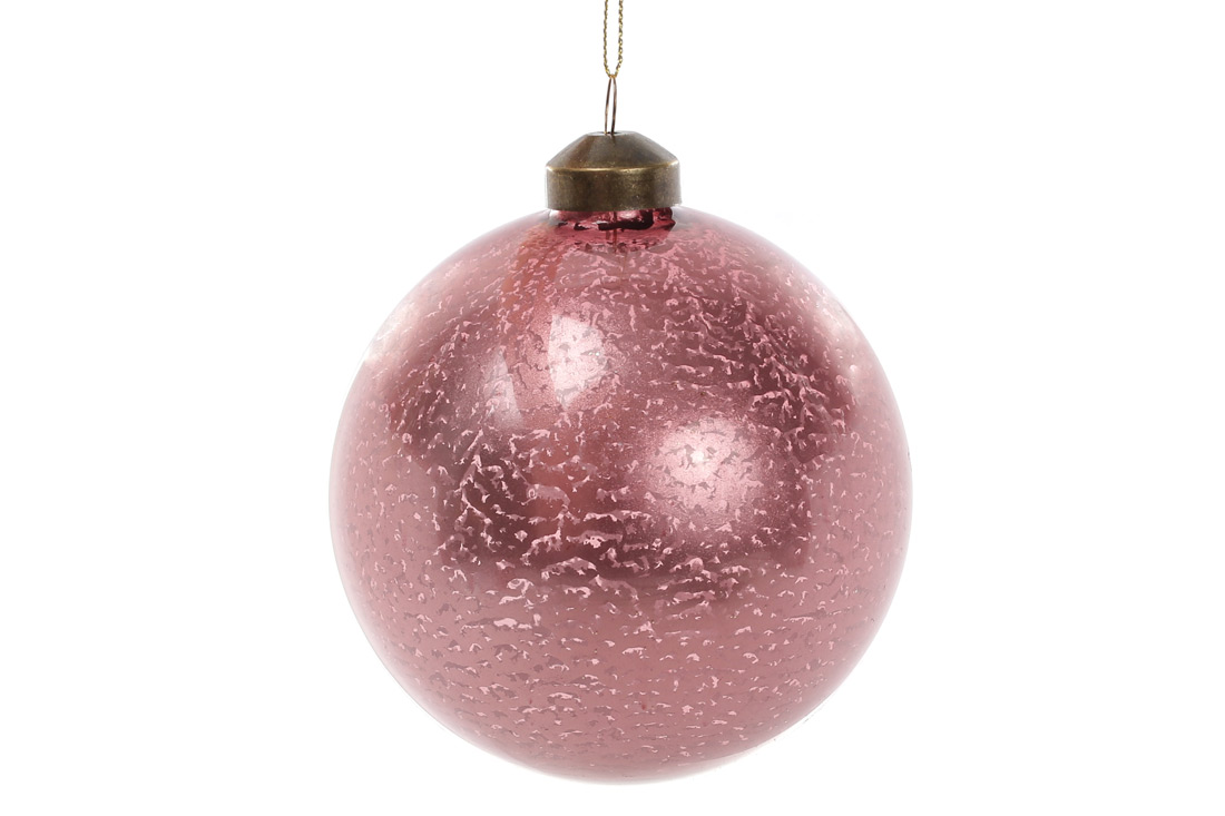 Ялинкова куля 10см, колір - бруснична - Фото