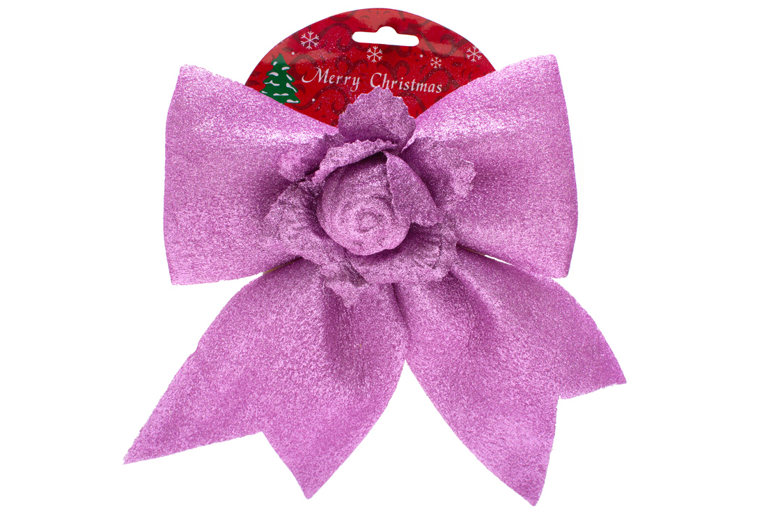 Новорічна прикраса Бант, 27см - Фото