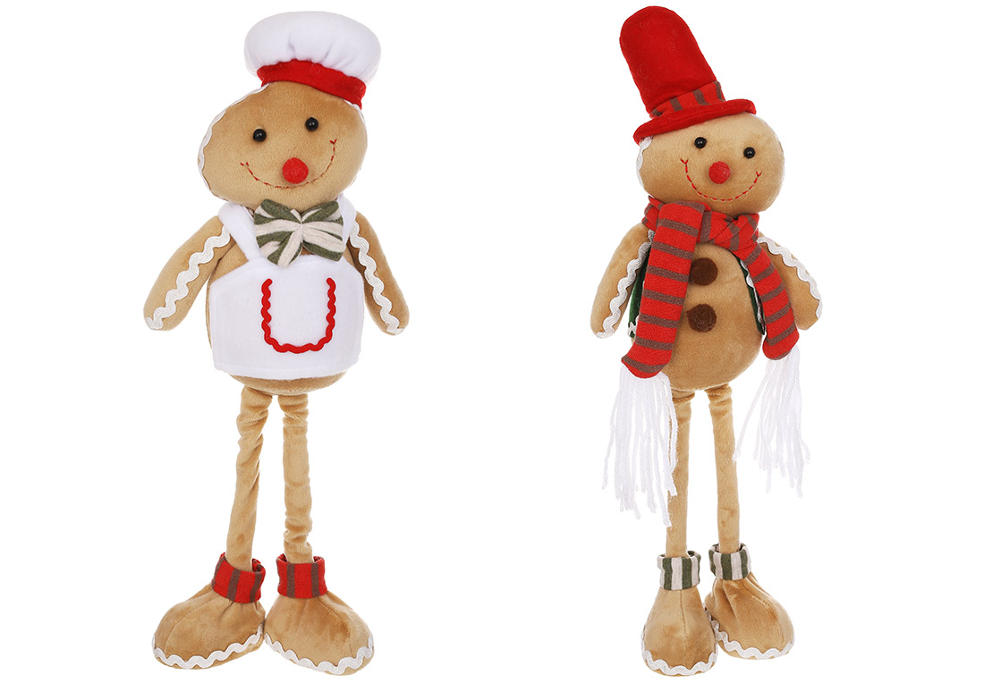 М'яка іграшка Пряничний чоловічок 39см і 43см, 2 дизайну - Фото