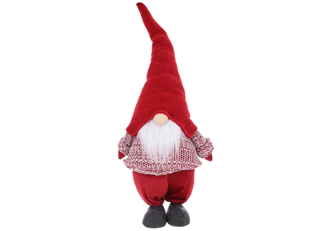 М'яка іграшка Гном, 30*18*73см, колір - червоний - Фото