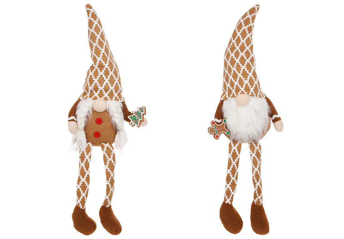 М'яка іграшка Сидячий Гном 20*13*63см, 2 види: Дівчинка та Хлопчик - Фото