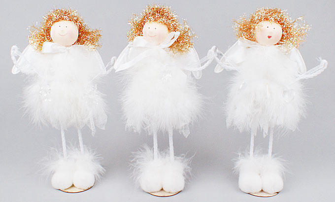 Новорічна прикраса Янгол22см, 3 дизайни - Фото