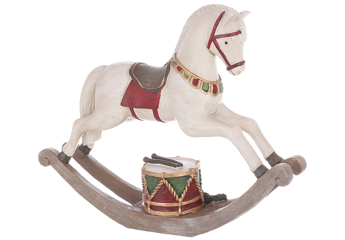 Декоративна статуетка Конячка-гойдалка 19.5см - Фото