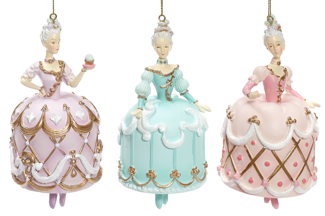 Декоративна підвісна фігурка Принцеси-Прірожні 13см, 3 дизайни - Фото