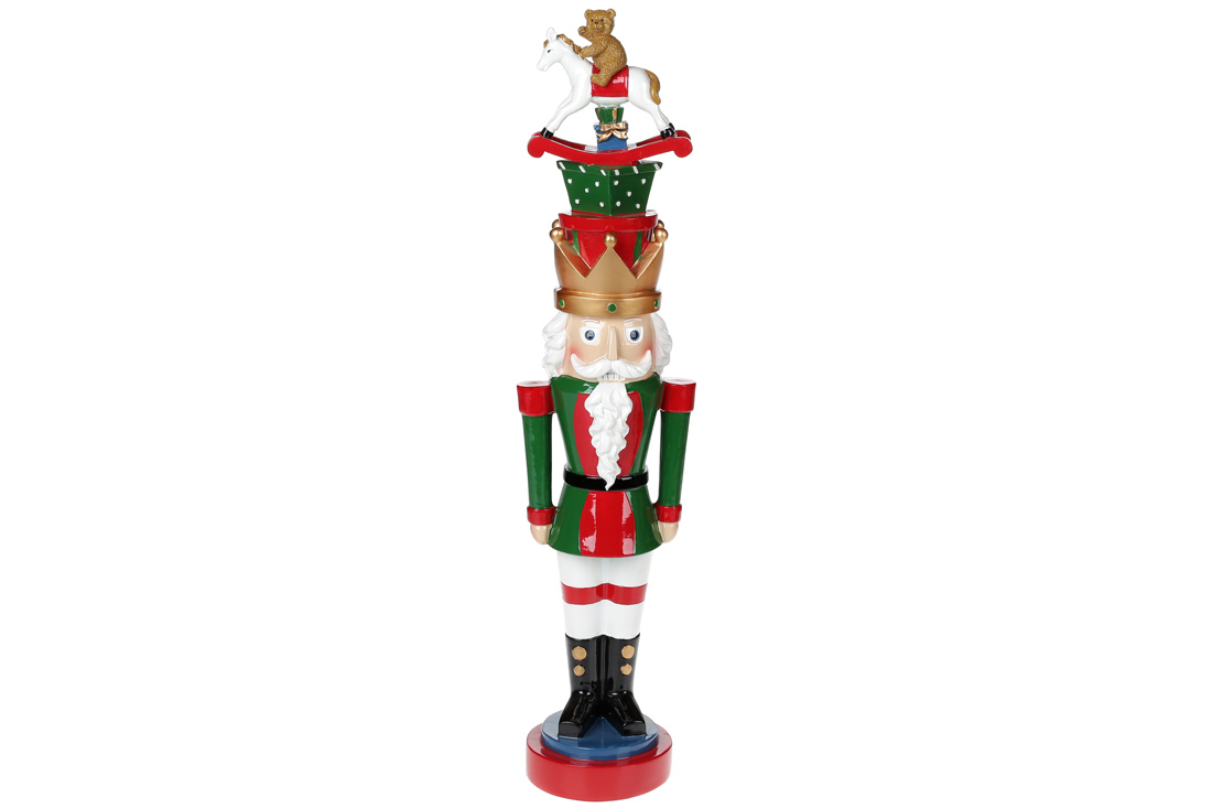 Новорічна декоративна фігура Лускунчик, 52см - Фото