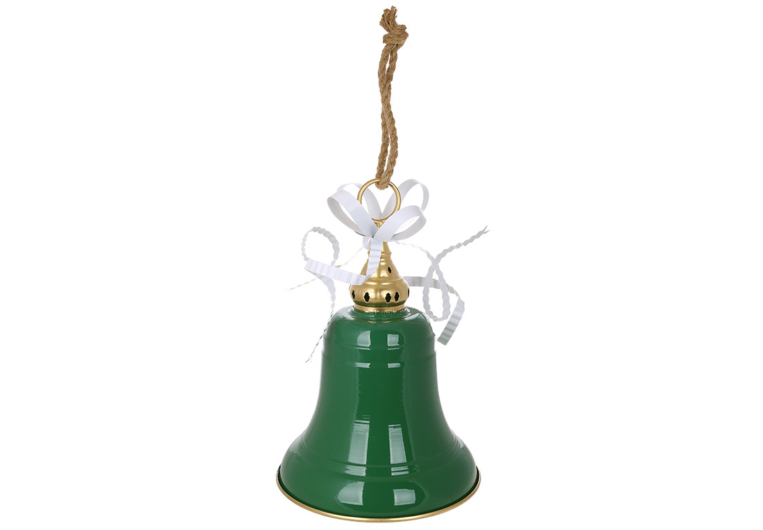Металева підвіска Christmas bell ( D29.5*42см ) 67см, колір - зелений